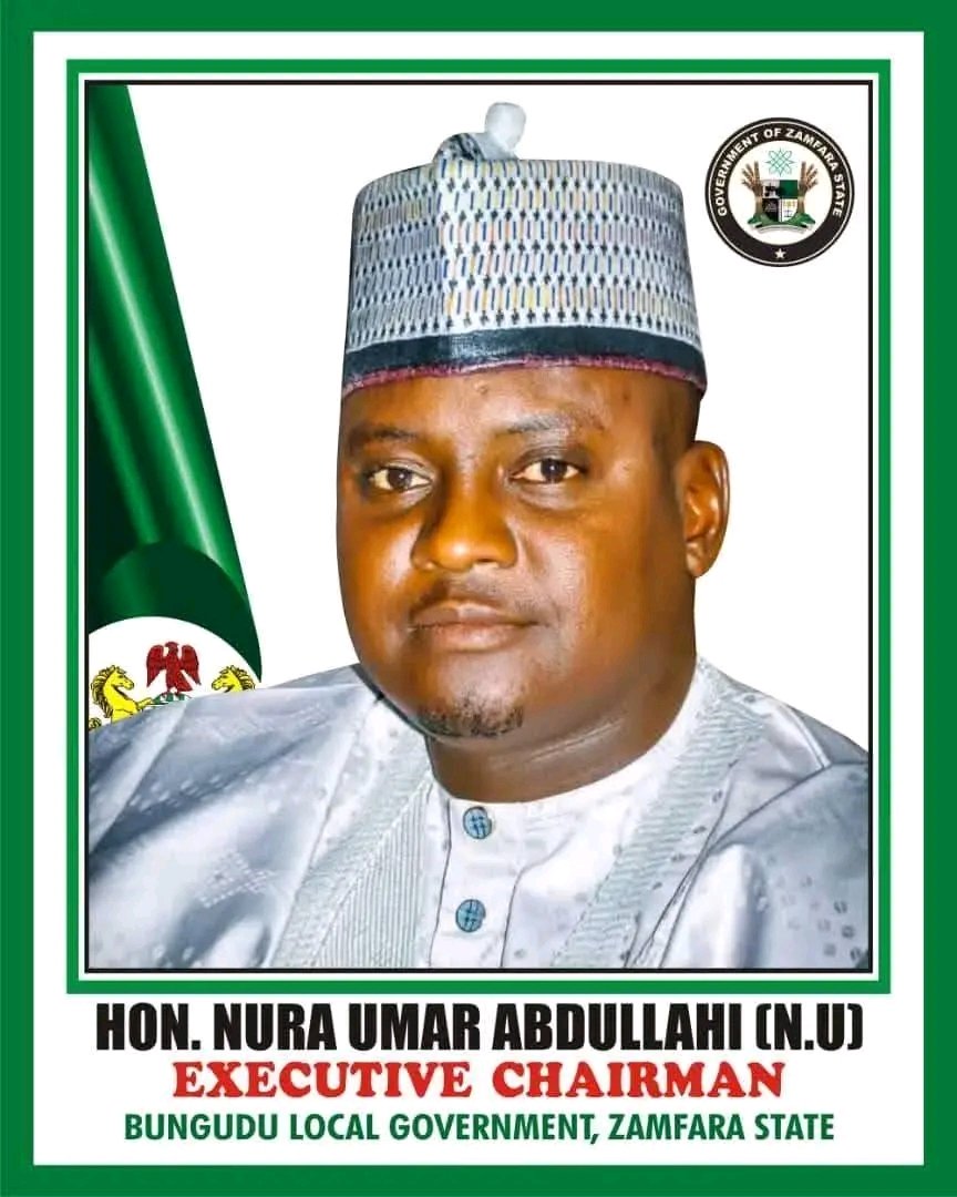 DanKatsina50's tweet photo. SAD NEWS: Last night, bandits stormed Bungudu town in Bungudu LGA of Zamfara State in what appears to have been a targeted operation, abducting the Local Government Chairman, Hon. Nura Umar Abdullahi.

The attackers also took the Chairman's wife and children but later released them. According to his wife, the bandits told them they had only come for the Chairman.

Two other residents were also abducted:
• Halliru Ahmad Soja, a staff member of the Federal Medical Centre (FMC), Gusau.
• Hussaini "Naira," a local POS operator and recharge card vendor.

The attack claimed the lives of four members of the Chairman's security team:

• Inspector Basiru Lawal
• Constable Hamza Muhammad
• Nura (ADC vigilante)
• Ibrahim Baare (vigilante)

The Chairman's elder brother, Alhaji Bello Umar Abdullahi (ST), a former Treasury Officer with the Zamfara State Ministry of Finance, was also injured during the attack.

Perhaps most alarming is that the bandits operated in Bungudu for more than two hours before leaving. Bungudu is a major town on the Gusau–Sokoto highway, just a short drive from the Zamfara State capital, Gusau.

How can gunmen spend over two hours carrying out a targeted attack in such a strategic town, kill security personnel, abduct a serving Local Government Chairman and leave without being intercepted?

NB: Below is the Chairman official portrait