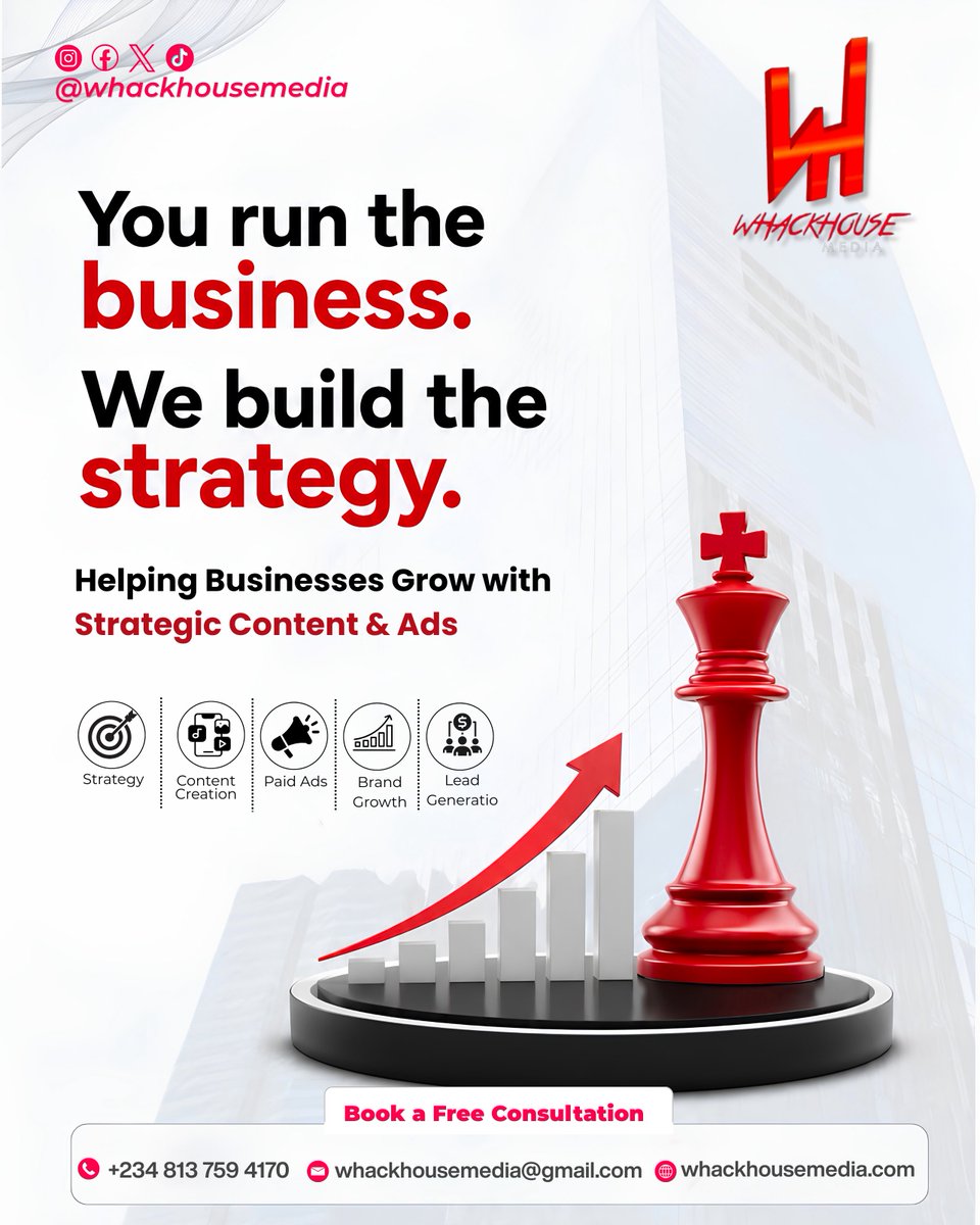 whackhousemedia's tweet photo. You focus on running the business. We’ll focus on getting people to notice it. 🚀

Content without strategy is just noise.
Ads without direction waste money.

At Whack House Media, we create scroll-stopping content, strategic campaigns, and growth-focused marketing https://t.co/6Ab53BzZzR
