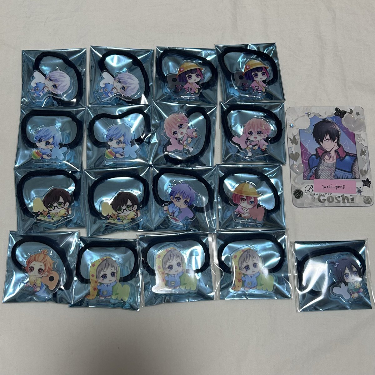 iwasi_goods's tweet photo. 交換 譲渡】B-PROJECT Bプロ mottoCafe BABY KIDS 10周年 アクリルコースター ケース アクキー ヘアゴム

譲▽
★→北門 是国 愛染 阿修 増長 音済
○→野目 釈村 不動 唯月 遙日

求▽
金城☆ 王茶利

★↔☆の交換、○は定価譲渡可能

26.8/1手渡しもしくは郵送可能 https://t.co/vrPWjignTg