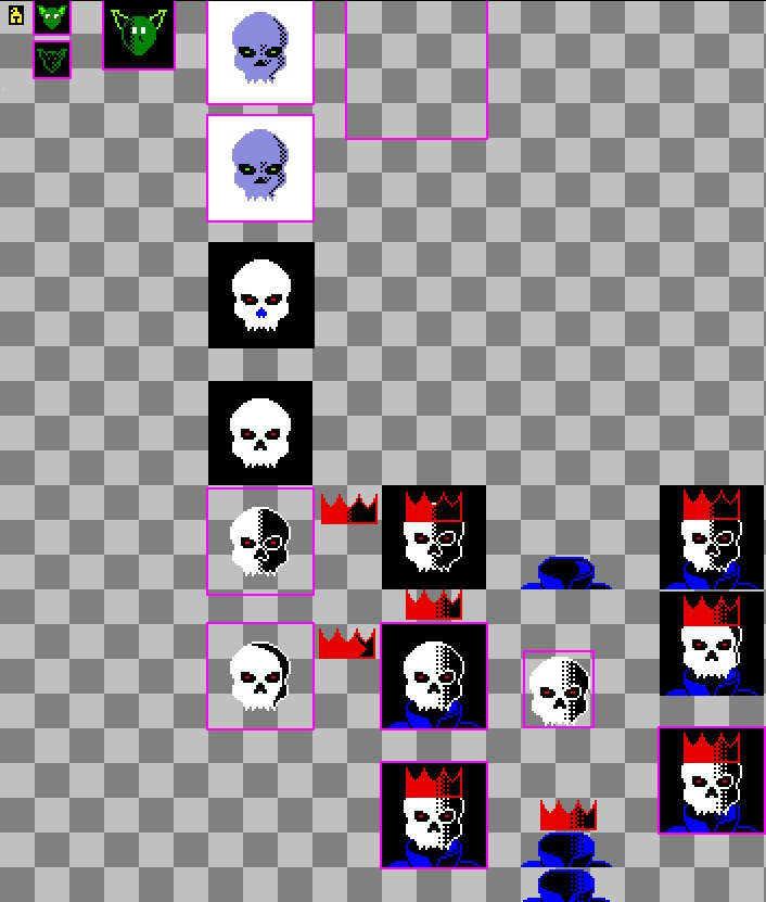 Sacred_Dodo's tweet photo. https://t.co/rG6wsVIQlK
https://t.co/qzK797uGIz

This is the beginning of a series explaining the origins of Nitwits.

The Art. (1/?)

As a hobbyist gamedev, the earliest concepts of Nitwits date back to August 2023. My intent was to learn pixel art with the aspiration of one day releasing a game I solo-dev'd.

I still have the Aseprite file (attached) where I designed my first character and locked in the dithering style. It all evolved from an even smaller, low-resolution RPG armor set project (also attached).
