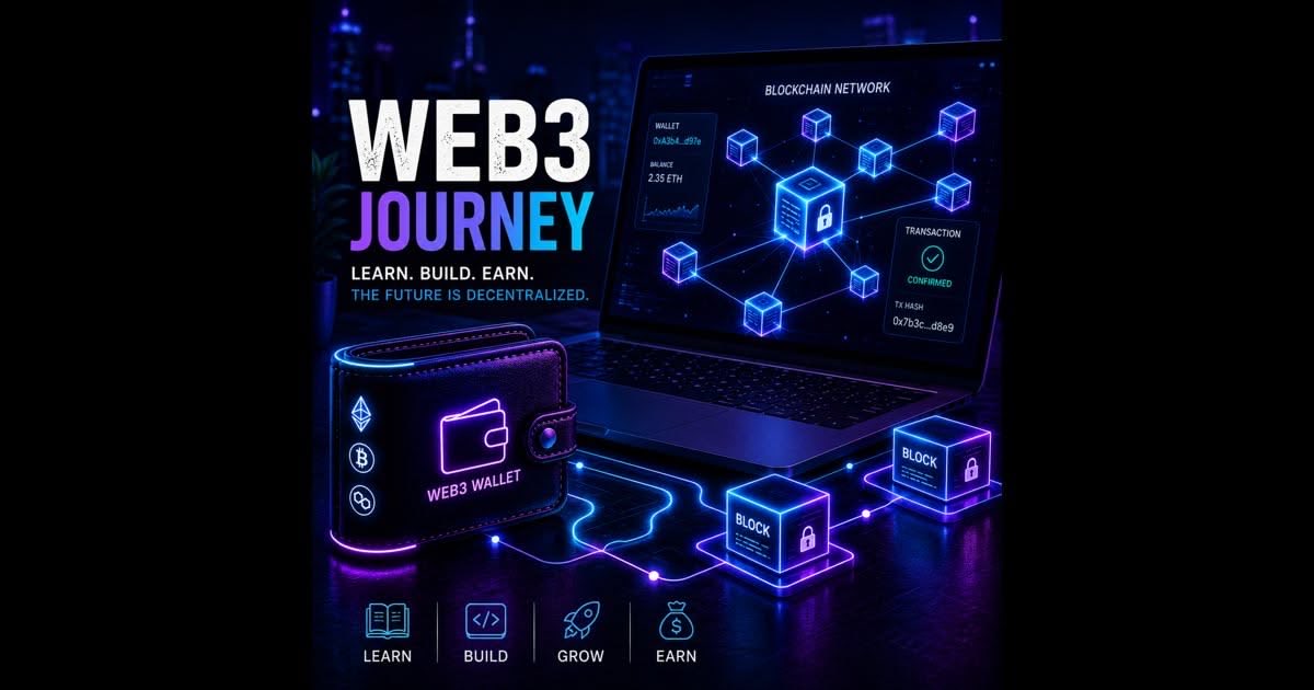Illumijosh's tweet photo. Day 3/100 of my Web3 journey. Today I’m learning how wallets, transactions, and the blockchain connect behind the scenes. Every concept I understand brings me one step closer to building, creating, and earning in Web3. 🚀
#Day3 #100DaysOfWeb3 https://t.co/KYgYTqmvM1