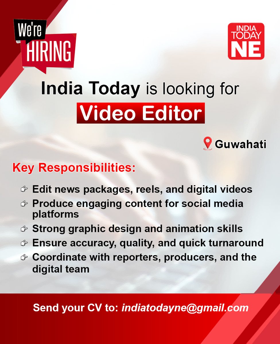 TrueFilmLovers's tweet photo. #Audition #CastingCall #CrewCall #TFL #Fauzi #JanaNayagan #Ramayana #Varanasi #Odyssey #Toxic #OM #ChennaiLoveStory

Contact: indiatodayne@gmail.com

Note: We are not related to the original post in any capacity
Any wrong doing happens we r not responsible

Post by #indiatodayne https://t.co/OQxuIDnkU7