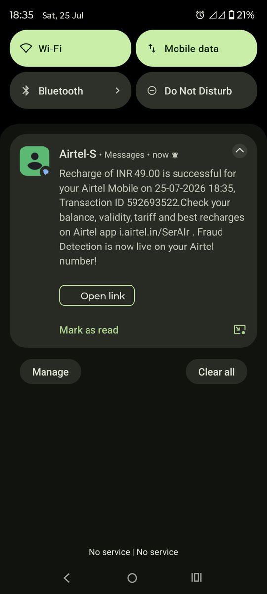 ni17929's tweet photo. So this is Airtel's 'Unlimited 5G'? Had to buy a ₹49 data pack just to watch YouTube. Nice scam, @airtelindia https://t.co/PtIfk8bEhU