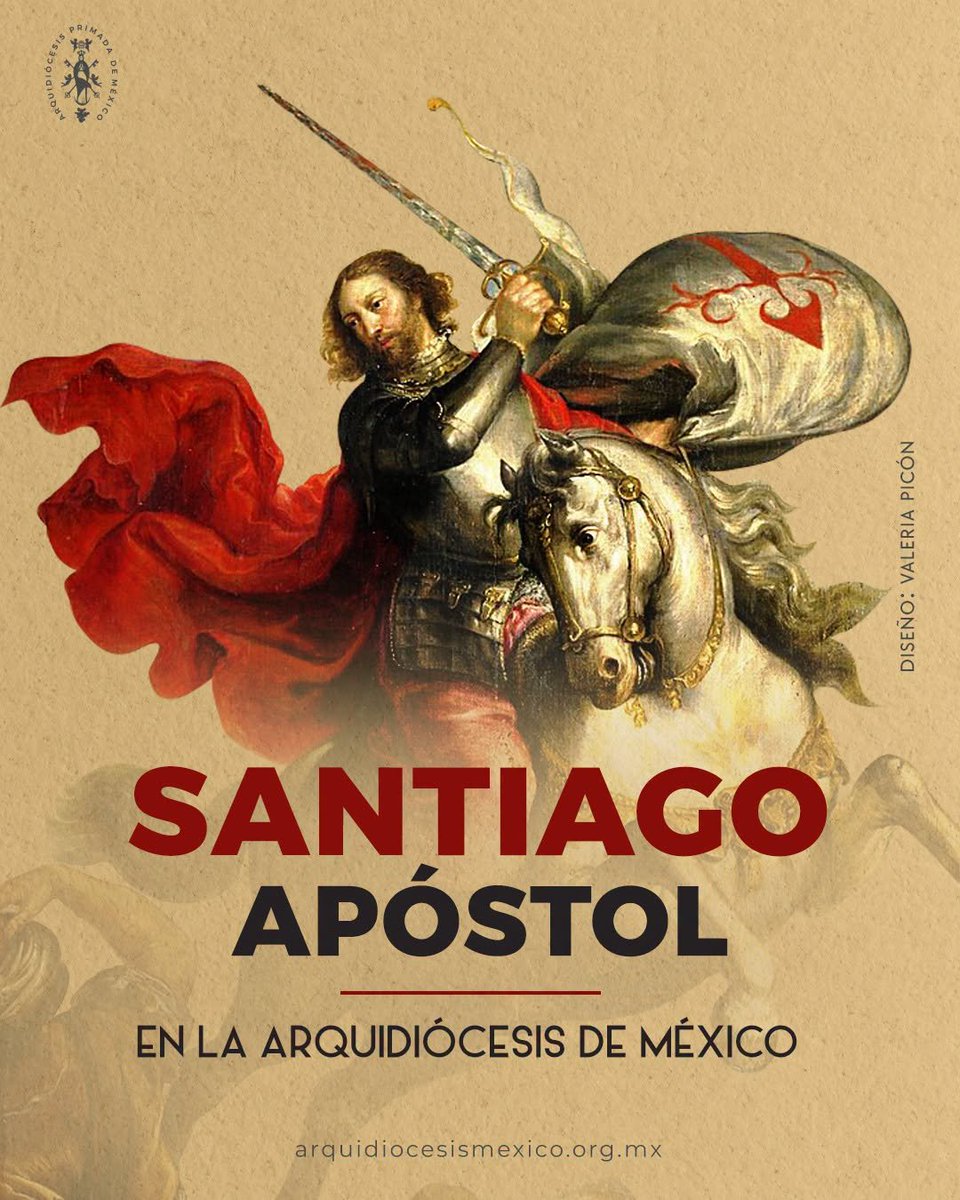ArquidiocesisMx's tweet photo. Hoy recordamos a Santiago Apóstol el Mayor, uno de los discípulos más cercanos a Jesús, y puedes visitar las parroquias de nuestra arquidiócesis que están dedicadas a él. 

📲Conoce más de este santo en:https://t.co/y0Wr3Jzf2A https://t.co/NbH2Dz6EYT