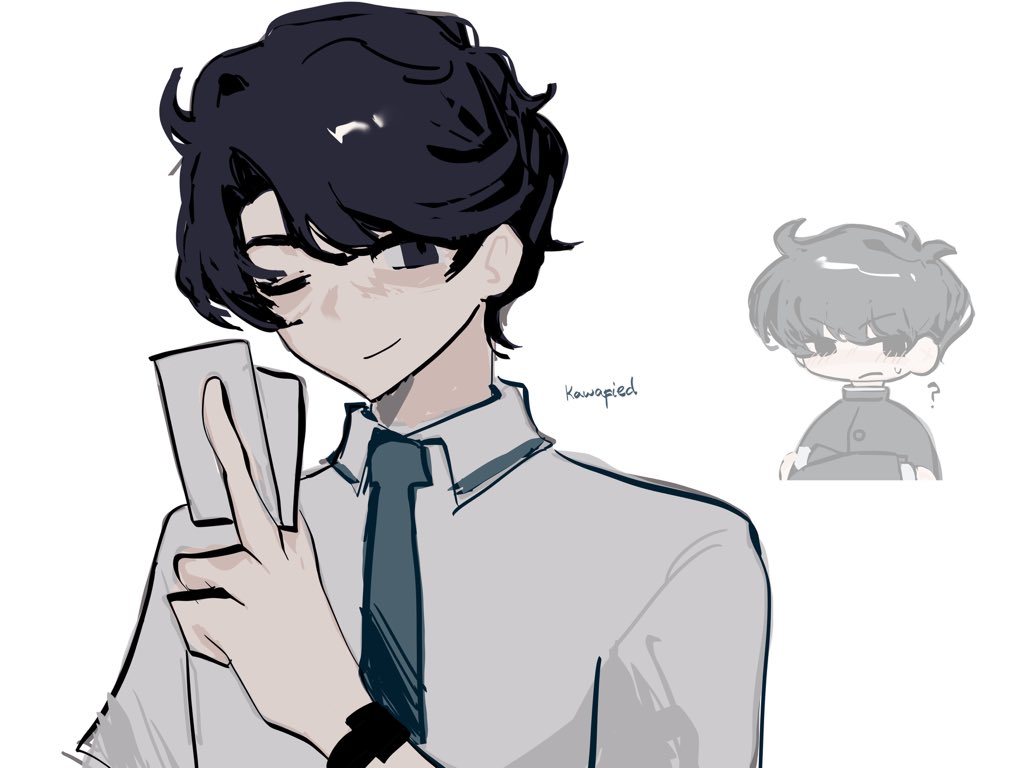 kawafied's tweet photo. oh nah your far too handsome rival shows up acting all suspicious #matsunaka https://t.co/qEGlyx4I36