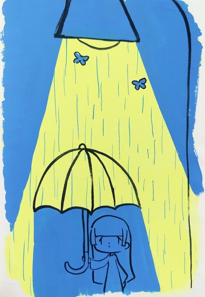 guppi_flyfish's tweet photo. 私の絵によく居るあの子
#イラスト
#アナログ画 https://t.co/rrwFSHluYK