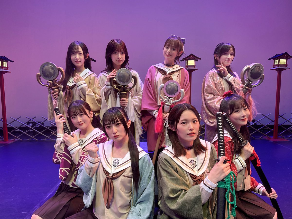 MaiAwatsu's tweet photo. #タタラの唄姫 桜花妖錬20式部隊
単独ライブ、ありがとうございました⟡.·

とーーーっても楽しかった！
「朧月世」おしゃれだよね🌕

…またライブやりたいですね？ https://t.co/9Rp5fDypc1