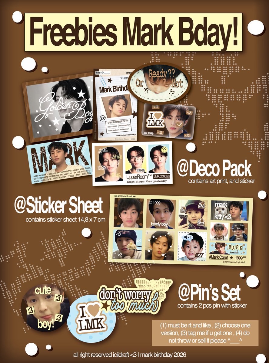 iciidraft's tweet photo. giveaway . . .🗯️
— special mark birthday!

[must like n retweet] ‼️

mr. ceo #mark. 🗂️🛋️
strictly only for markf 

*claim online by shopee link TBA
*claim offline at blokm (snapmanner) or at remarkclub session 2

goodluck <3 | hope u like it..🐿️ https://t.co/ZRQFe78Gc9