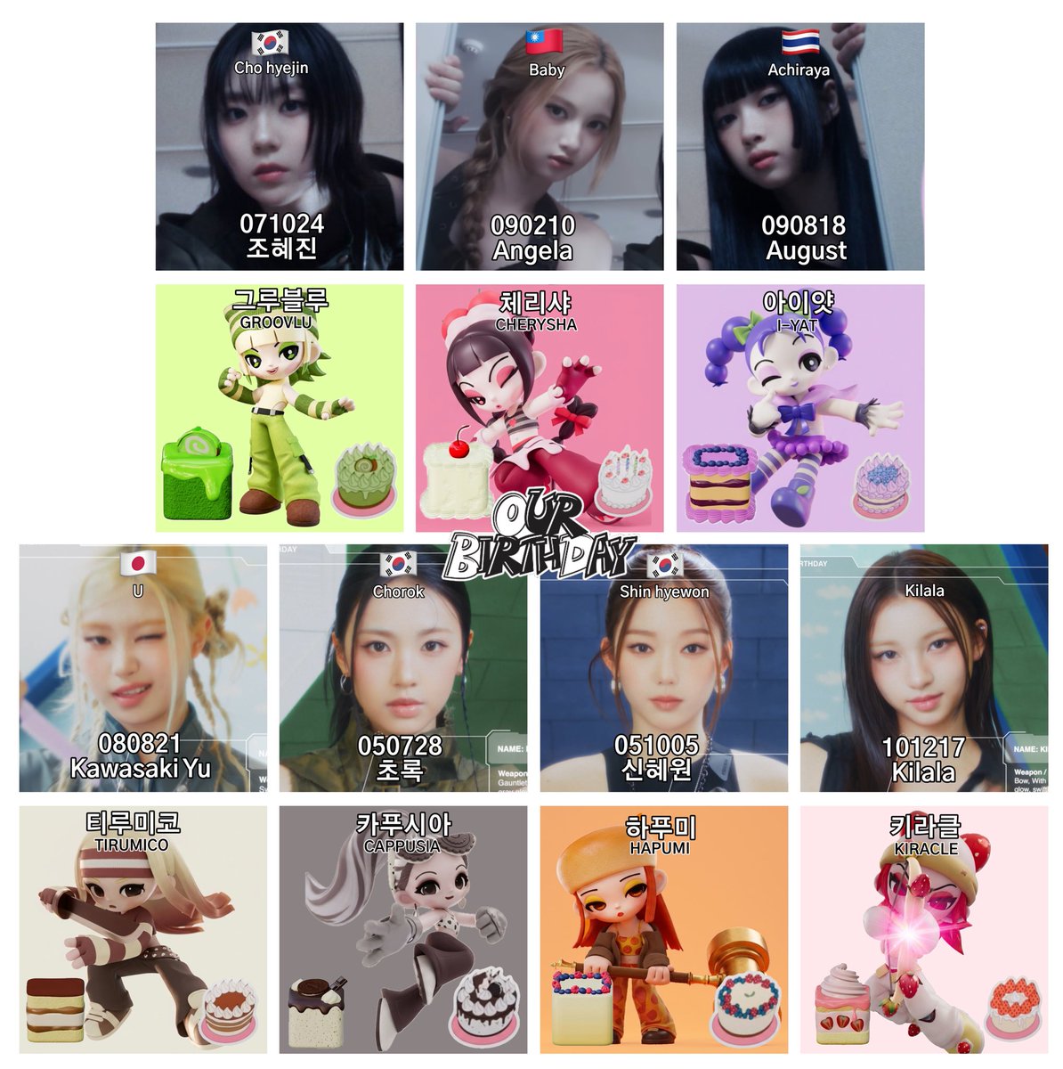 ourbready's tweet photo. OBD 멤버 전원 프로필!
앞으로 잘부탁해🫶

#OURBIRTHDAY #아워벌스데이 #OBD https://t.co/HrxE9BMXAU