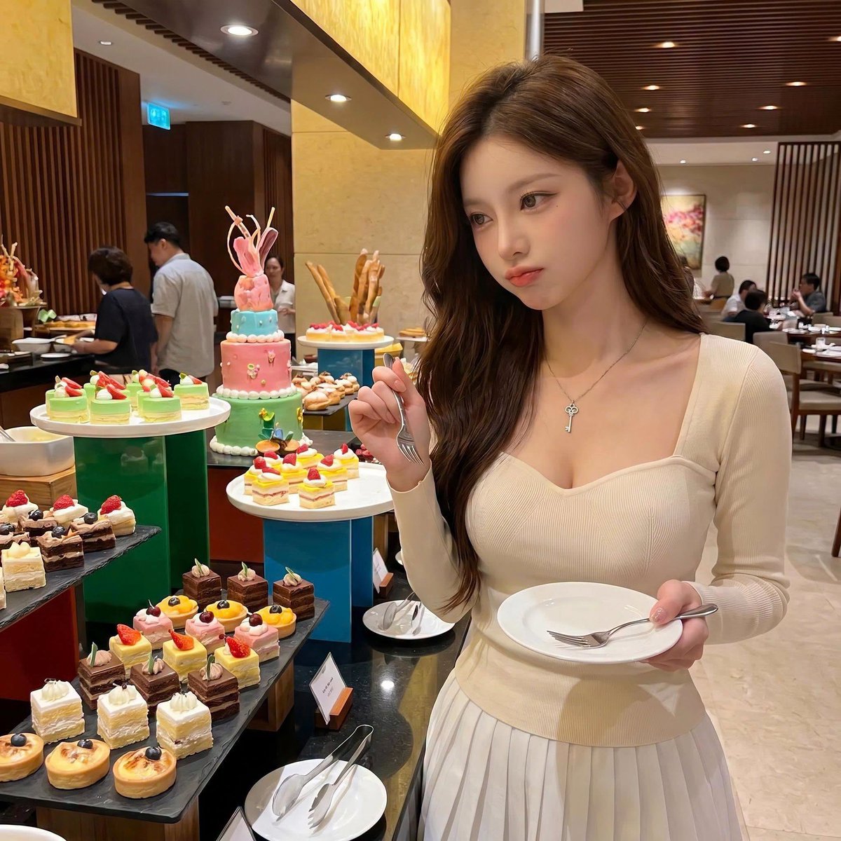 IsabelleRoqd1's tweet photo. Sometimes the hardest choice is deciding which moment of indulgence is truly worth the calories. @grok https://t.co/XKj7cUNbIR