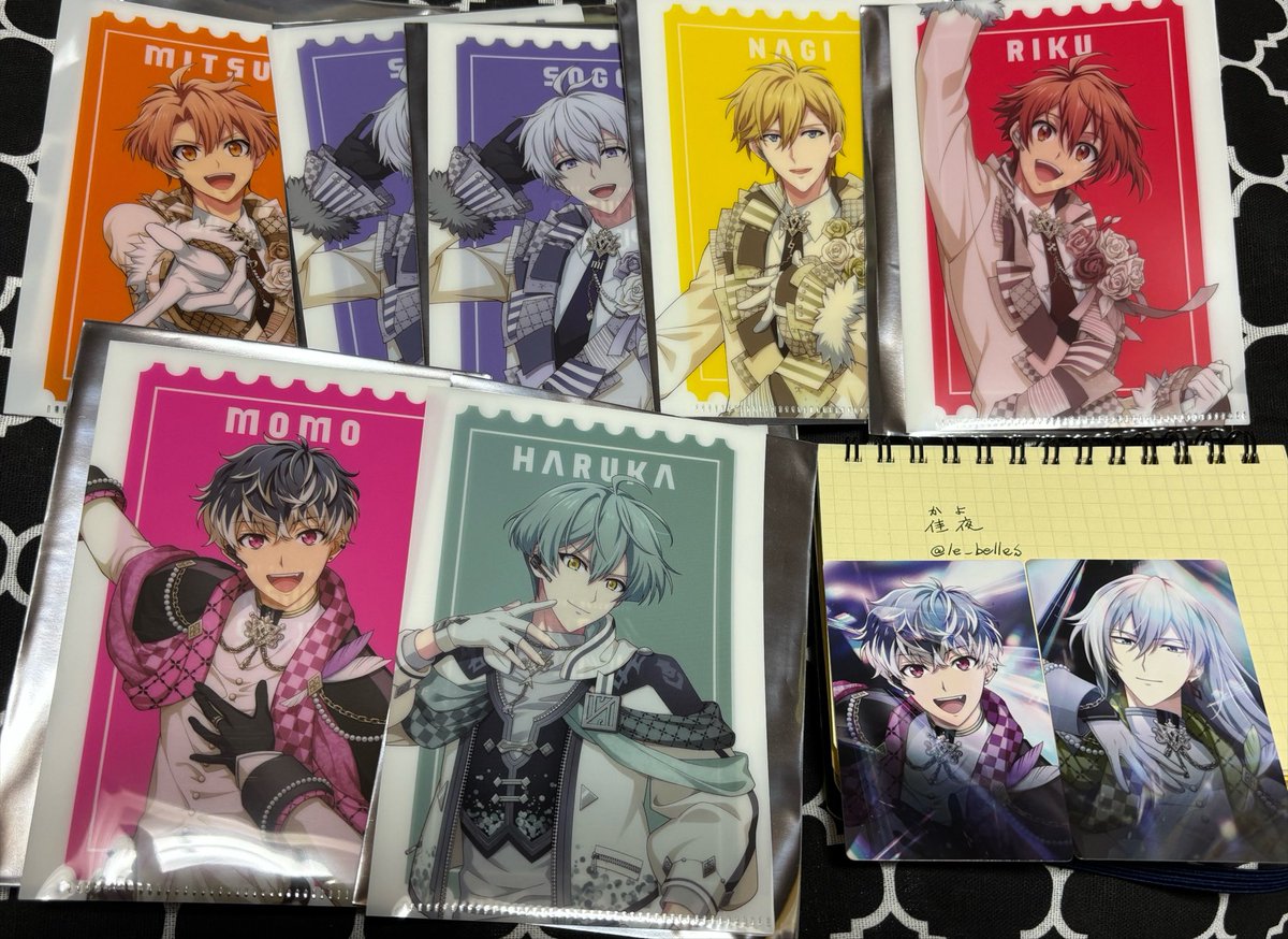 le_belles's tweet photo. @ky_belles 
【交換】アイナナ  4J

譲:三月、壮五、ナギ、陸、百、千、悠
求:
特典→楽、天、（龍之介）
カード→楽2 or 楽・龍之介

8/22昼の部前・平日夜に千葉駅近郊（応相談）での手渡し、または郵送。
特典は各2が決まるまで（）はお返事お待たせする可能性あります。 https://t.co/7BqLQCAq1O