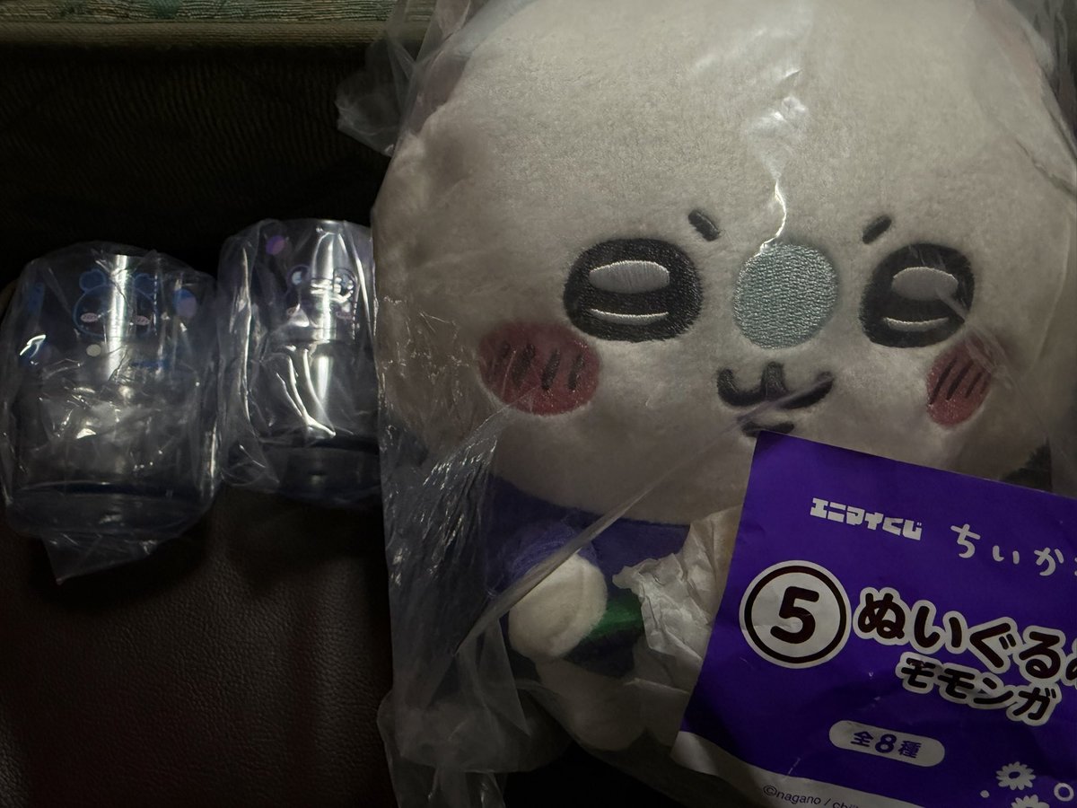 0402_rm's tweet photo. 【交換】　ちいかわ　エニマイくじ　ちいかわと夏の思い出　くじ

【譲】　モモンガ（ぬいぐるみ）or
           レトロコップセット(モモンガ、古本屋 )

【求】　ちいかわ(ぬいぐるみ)or
ちいかわ（風鈴）or
ちいかわのコップか豆皿セット

郵送交換、
検索からでもお気軽にお声掛け下さい!! https://t.co/oFfktvh2Go