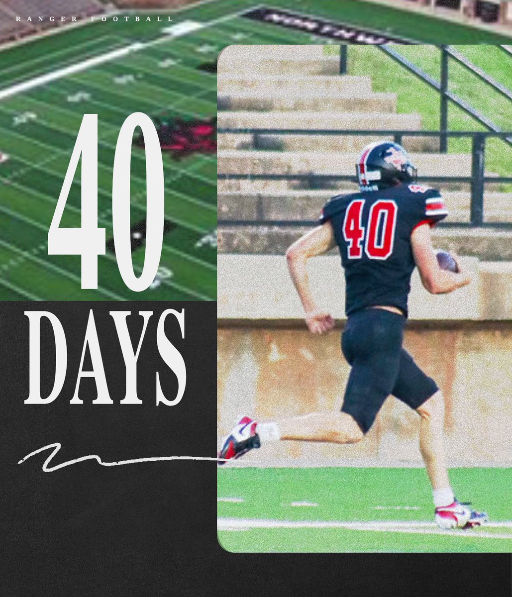 NWOSUAthletics's tweet photo. FB | 40 days away...

#RRR https://t.co/kpl2xkRtGn