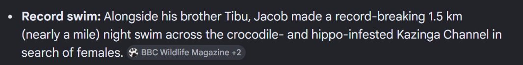 DressRestRide's tweet photo. swimming through crocodile and hippo infested waters for 1.2km... 

for HOES

some of us out there won't even talk to a girl at the bus stop 

study real lust https://t.co/SS1Fe3GYLm
