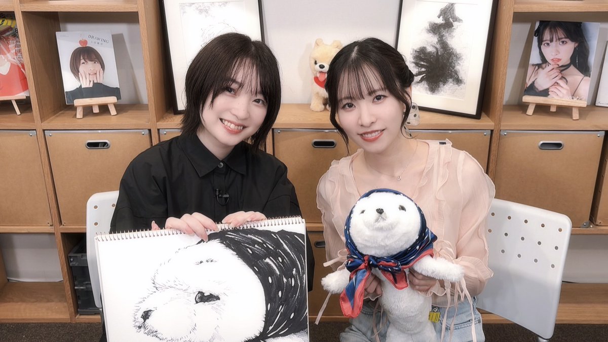 seigurachannel's tweet photo. アトリエReina 第113回

久々のゲスト回！遠野ひかるさんが遊びに来てくれました🍸
いつも以上にほんわかした雰囲気でお届けしました。
放送を通じて、より仲良くなれたのではないでしょうか🤭

今回描きあげたイラストは【海獣】🦭
次回は8/22（土）放送予定📢
#上田麗奈 #アトリエReina #遠野ひかる https://t.co/RDPZLW2mma