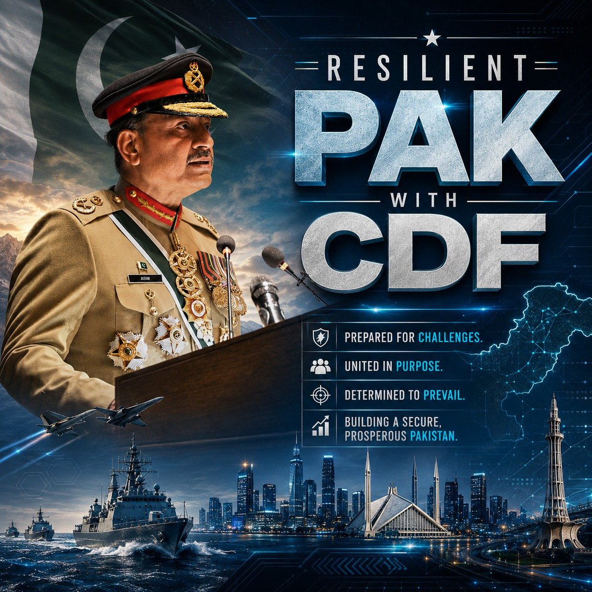 dimmpall's tweet photo. ہر بحران نے ہمیں توڑنے کی کوشش کی، ہر بار ہم پہلے سے زیادہ مضبوط ہو کر اٹھے۔ یہی پاکستان کی پہچان ہے۔
#ResilientPakWithCDF #پاکستان_ہمیشہ_زندہ_باد https://t.co/xJ77o2o5yt