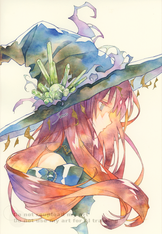 sseiroo's tweet photo. 三角帽子大好き(*˘▿˘✽)
----------       
 透明水彩/ガッシュ  
#水彩 #アナログイラスト https://t.co/oZWYp0JHxq