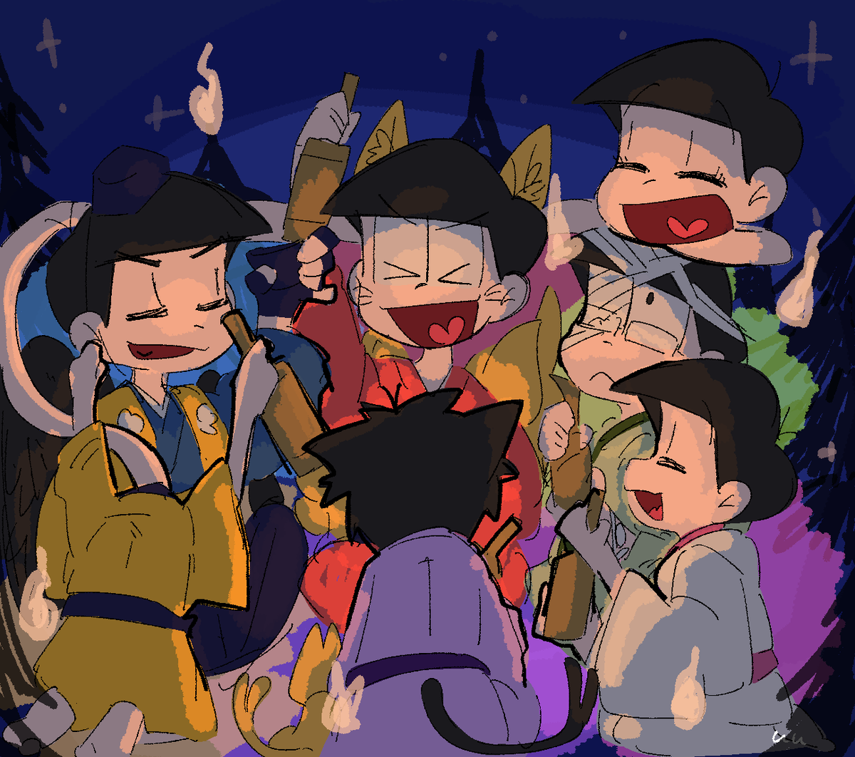 watashisama25's tweet photo. 妖怪松十周年！！ https://t.co/xQKkLWZ9Q5