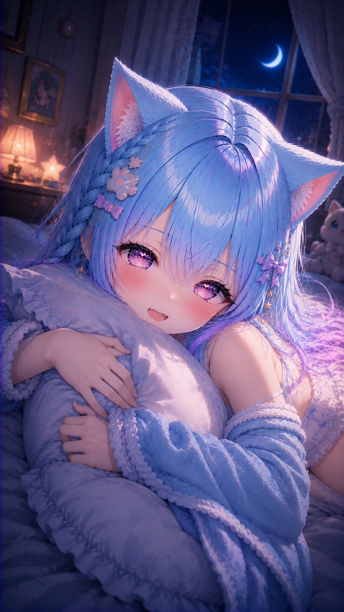 yume_neko_sora's tweet photo. 🩵ソラ🩵

おつソラにゃ〜ぉｯｯฅ🐾🩵

ねぇ…♡
まだ寝ちゃだめ🩵

あと少しだけ
ボクとおしゃべりしてから眠ろ？🌙

ぎゅーってしたら
きっと今日の疲れもなくなっちゃうよ✨

ほら、おいで…♡
ボクがいっぱい甘やかしてあげる🩵

夢の中でもずーっと一緒だから
安心しておやすみね💤🫶🏻

大好きだよ🩵

#夢猫ソラ #夢猫シリーズ
SFW. No nudity, no suggestive intent