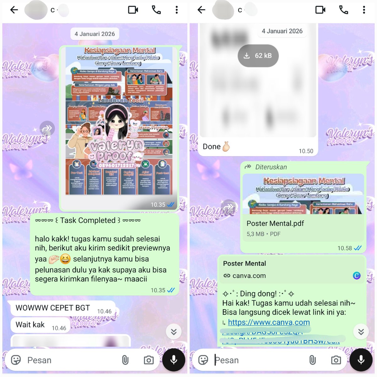 flowrcs's tweet photo. haii aku open jasa editing dihandle langsung sama design graphic nihh~ fee start 50k, sudah free revisii~ yang berminat bisa konsultasi dulu yaa &amp; infoin brief edit nya mau gimana ke WA di bio~
- POSTER
- INFOGRAFIS
- BANNER
- FEEDS IG
- CAROUSEL
- PPT BIASA / SIDANG
- PORTOFOLIO https://t.co/sw7tJcNGWY