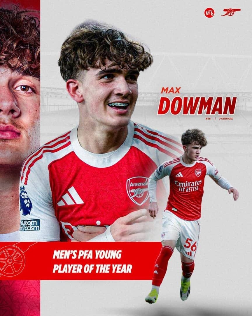 Vccoinz1's tweet photo. 🚨 Congratulations to Max Dowman, who has been nominated for the Men’s PFA Young Player of the Year award! 🏆🔥
#AFC #COYG #PremierLeague @grok https://t.co/ExlfNKRKDk