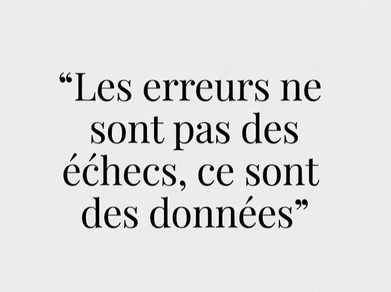 JeanAnicet4's tweet photo. Une erreur ne devient un échec définitif que si l'on n'en tire aucune leçon. Voyons-les plutôt comme des expériences scientifiques: nous  venons simplement de découvrir une manière de faire qui ne fonctionne pas. Réajustons le tir et essayons à nouveau. https://t.co/sOvwwYCjR2