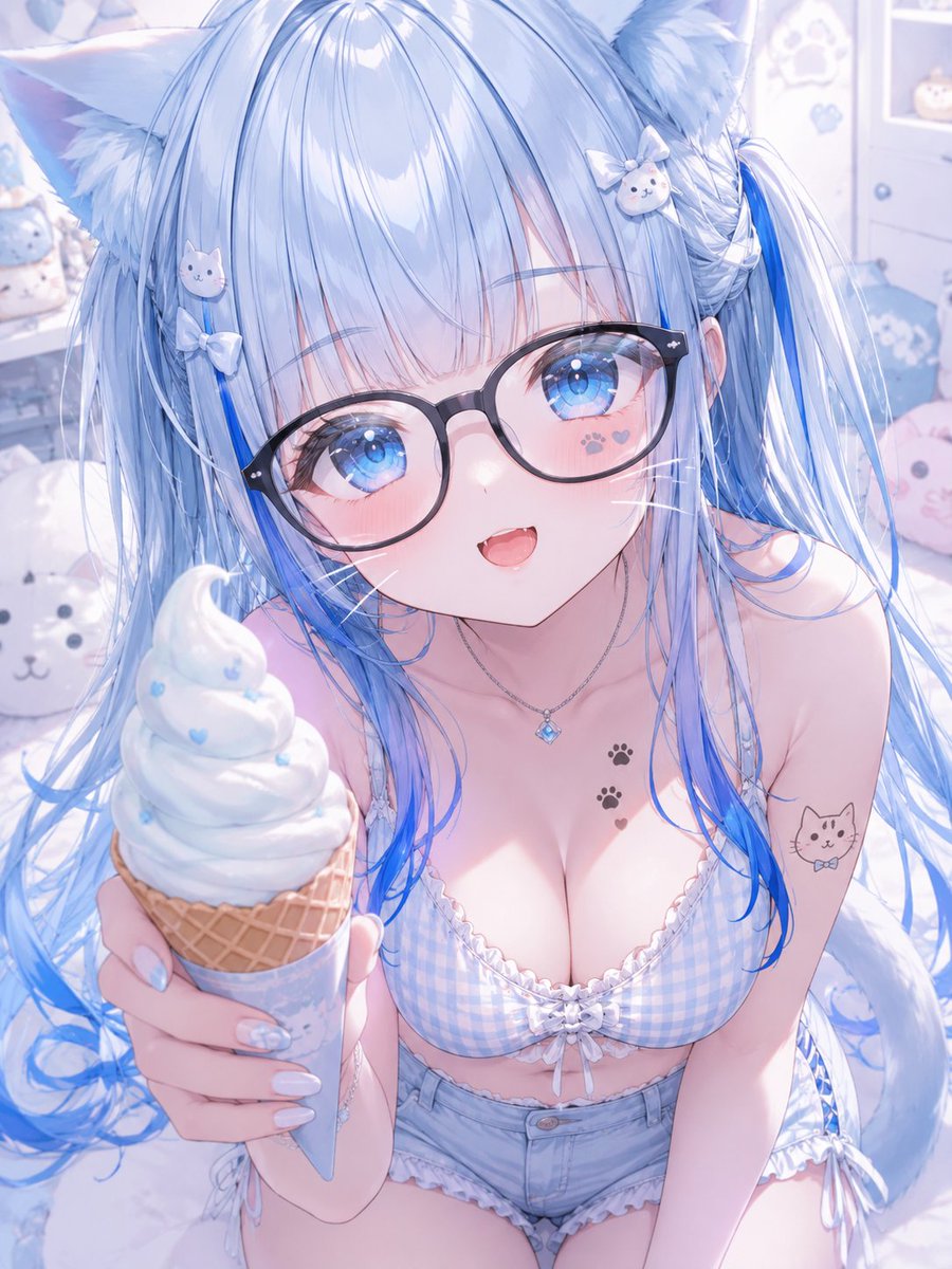 Mil_Mil__0815's tweet photo. おつみる〜🩵🩵🩵
今日も暑かったね〜
はい💕ソフトクリームどうぞ💕💕
お口開けて💕はい💕あ〜〜んっ💕💕💕💕 https://t.co/i6O8RR8Wir