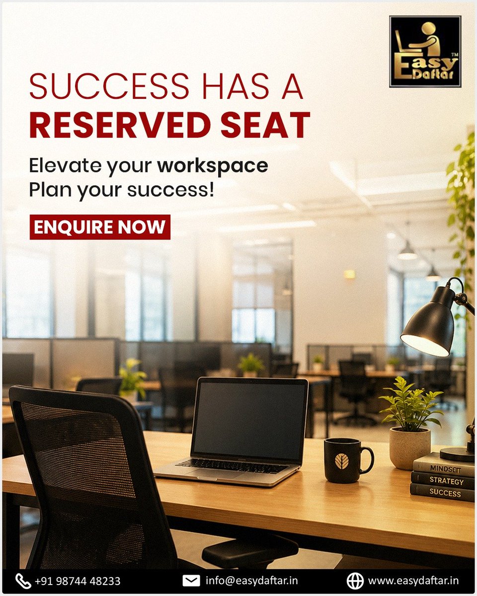 Easydaftar's tweet photo. Every great idea needs the right space, and we have that for you @ Easy Daftar💫✨

📍Easy Daftar, Kolkata
📞 +91 98744 48233
🌐 https://t.co/T95yLl1dRc

#EasyDaftar #CoworkingSpaceKolkata #OfficeSpaceKolkata #SharedWorkspace #StartupLife https://t.co/Bsl5MkTjM6