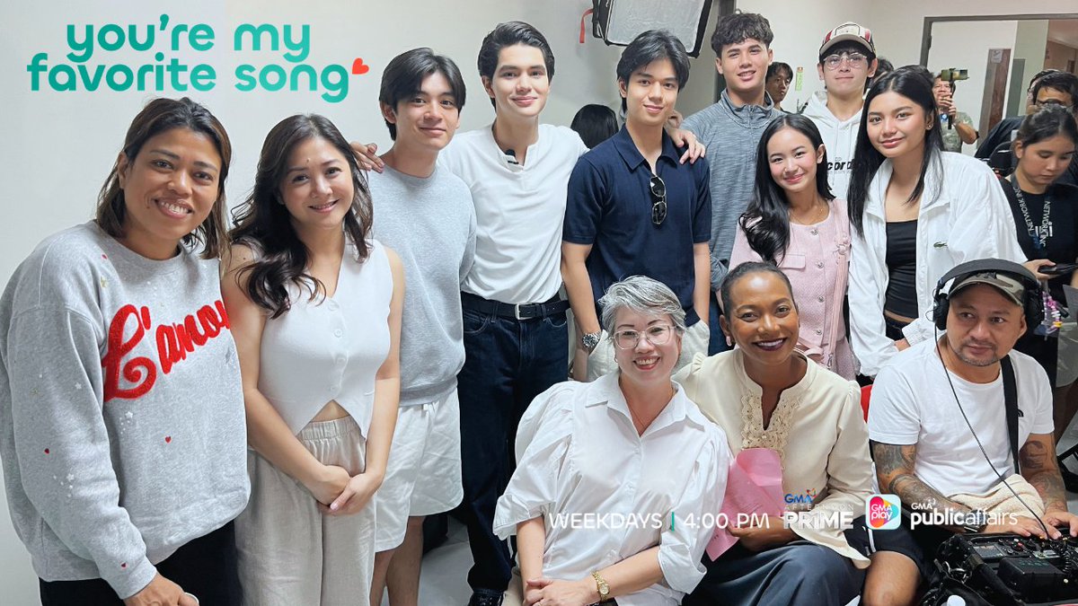 GMA_PA's tweet photo. HAPPY LAST #YMFS TAPING DAY!

Abangan ang nalalapit na pagtatapos ng kuwento ni Angel habang hinaharap niya ang panibagong yugto ng kanyang buhay bilang Celestine Montaverde, kasama ang mga kaibigang nakilala at minahal niya sa Solmera City.

#YMFS #YoureMyFavoriteSong https://t.co/ir2GqW1YX6