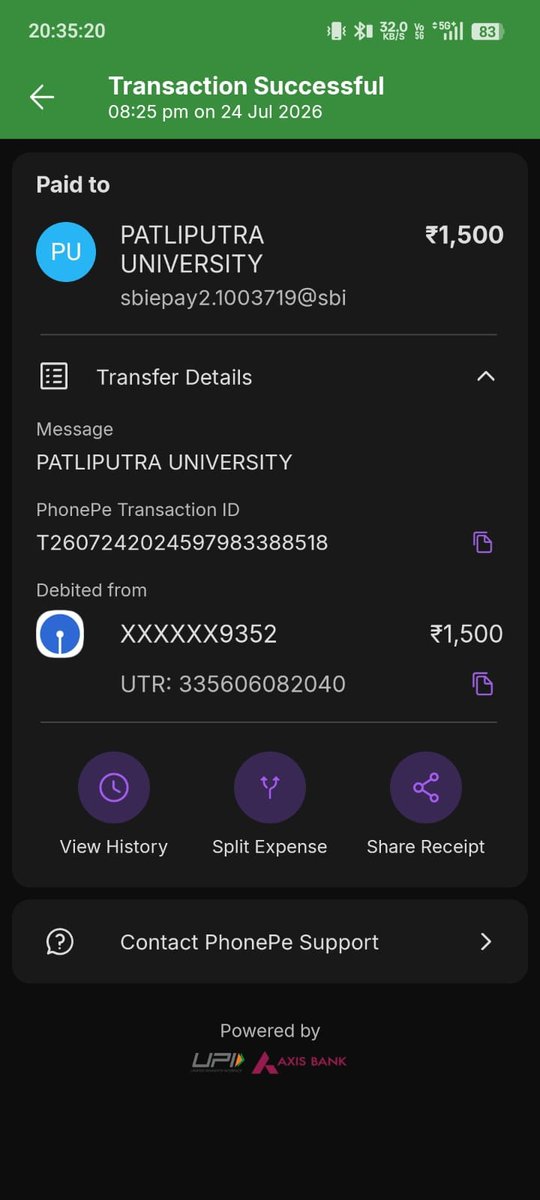 Nikkukumar96's tweet photo. Patliputra university Admission Ba llb fee paid but not submitted in application plz check @samrat4bjp @VijayKrSinhaBih @biharnews https://t.co/NgWp3nTEEx