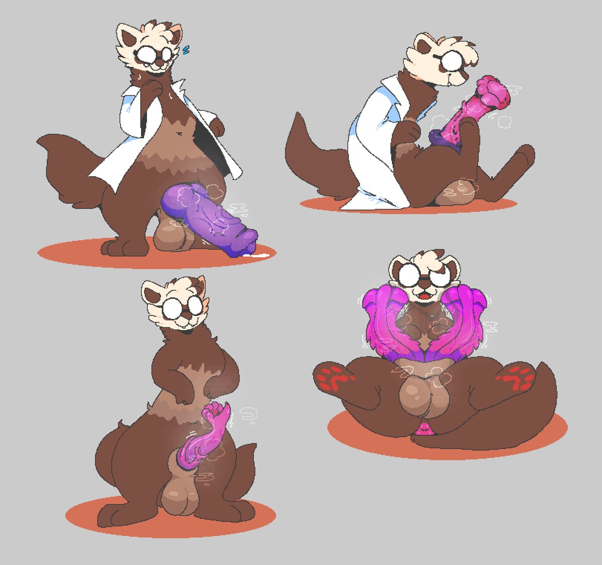 TukoFerret's tweet photo. Just a small taste of the wide catalogue of dicks Tuko is offering to stuff in you, or let you borrow to stuff in him!

I'd love to hear your favorite, and if you have any suggestions for fun unique dicks for Tuko to try next!

art by: @MatchesDraco https://t.co/0YX3whtYkl