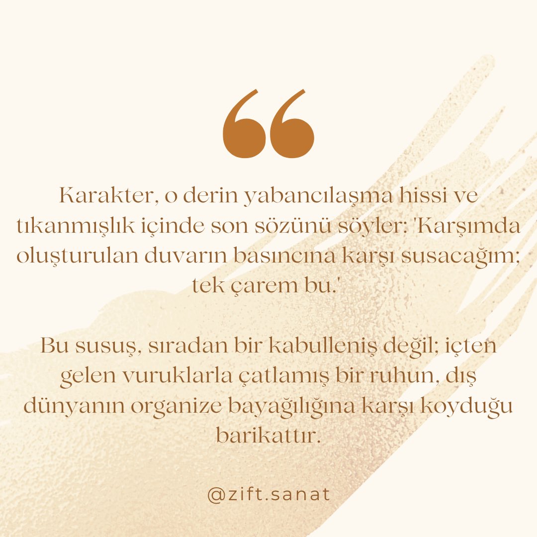 zift_sanat's tweet photo. Betül Sezgin, Tomris Uyar'ın "Yürekteki Bukağı" hikâyesindeki anlatıcı karakteri, yabancılaşma üzerinden değerlendirdi. #Zift'te. 

📌"Karakterin Portresi 3-Yürekte Bukağı: İçten Gelen Vuruklar"

#TomrisUyar #YürektekiBukağı https://t.co/CybBIJyoeV