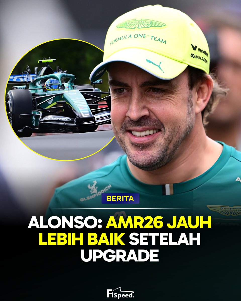 f1speed_indo's tweet photo. 🚨 Fernando Alonso merasa senang dan positif dengan impresi yang diberikan oleh mobil AMR26 pasca-upgrade besar di GP Hongaria.

Diberi 16 komponen baru, Alonso merasa handling mobil jadi jauh lebih baik di tikungan. Gripnya lebih besar dan perilaku mobil lebih mudah diprediksi saat dipush.

Alonso ungkapkan jika perbaikan performa ini sudah sesuai dengan ekspektasi tim dan yang terpenting adalah sesuai dengan simulasi & punya korelasi data yang cocok sebagai bekal positif untuk pengembangan mobil musim depan.

Tugas Aston Martin sekarang adalah memahami lebih dalam karakteristik spek baru dari AMR26 dan memaksimalkan performanya dari setup yang tepat.