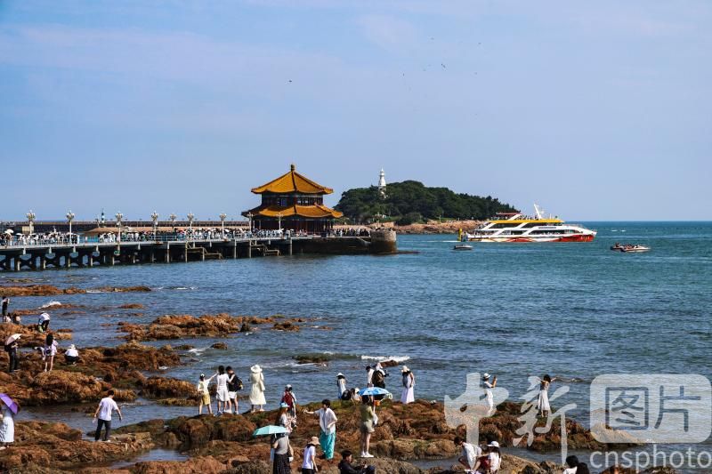 photo_cns's tweet photo. Tourists come to Zhanqiao Pier and Huilan Pavilion to enjoy the beautiful scenery of the city's seaside, Qingdao City, Shandong Province, July 21, 2026.
(Photo by Han Jiajun/CNSPHOTO)
#ImageChina #影像中国 https://t.co/IWFoTgfQrF