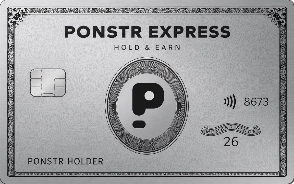 ponstrategy's tweet photo. $PONSTR is like the Centurion card that keeps rewarding you in $PONS without making a single expense. https://t.co/JRVAKENXiw