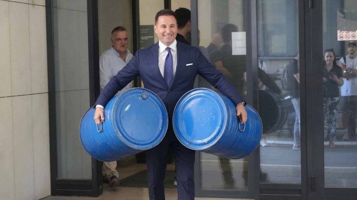 synadtt's tweet photo. @sns_srbija @avucic Jel ide neko na robiju od Mafije koja ubija i posle betorina u buradima? https://t.co/TCg2ZndyBI