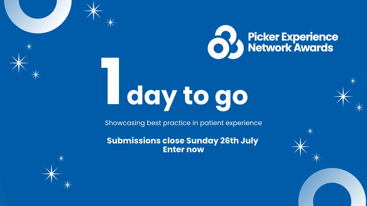 PEN_NEWS's tweet photo. 🚨 1 day to go!
Tomorrow the #PEN26 entry deadline closes.
Don't miss your chance to celebrate your team's work.
Enter now:
https://t.co/QNx4XaVx10
#PatientExperience #NHS https://t.co/vt4ifBkABG