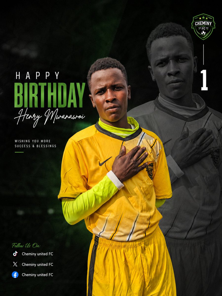 CheminyUtdFC's tweet photo. Today we celebrate one of our own Happy Birthday to our goalkeeper. Thank you for your dedication and commitment to the badge. Wishing you a successful year ahead! 🎂⚽

Cheminy United FC. https://t.co/azSJk2C6Zm