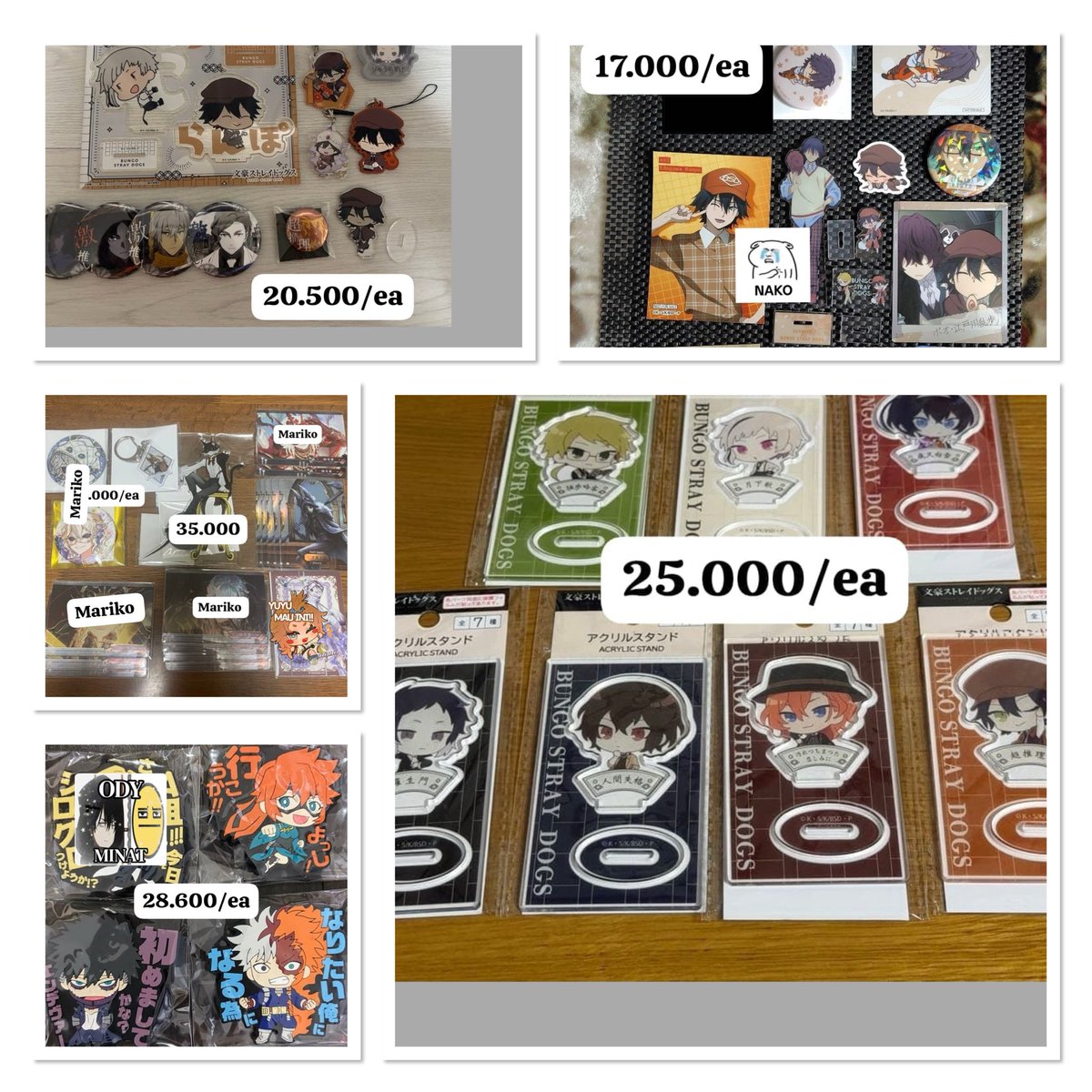 Scared_P0tt4h's tweet photo. Halo !! 
Guys yang nyari grup go murce murce bisa disini ya, fandom nya ada banyak banget dan kalian bisa request anime + karakter yang kalian suka loh ‼️🤩 

#anime #jepang #merch #warunghaikyuu #warungtokrev #warungmha #warungbsd https://t.co/f14Tg0LjH8