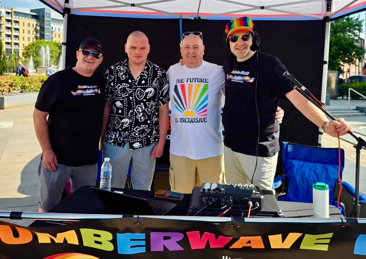 humberwave's tweet photo. Come say hello to us at #PrideinHull today. We are on monument bridge and the fun starts at 11am. #Pride #Hull #HullPride #LGBTQIA #localradio https://t.co/TLjLSp7qSk