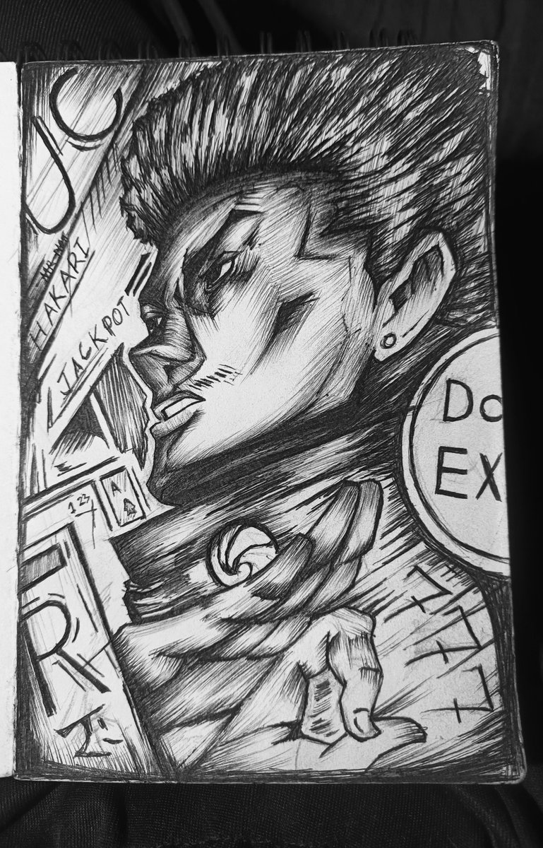 MrNot44's tweet photo. Day 1 posting 
Hakari fanart https://t.co/XxpSL4d4pc