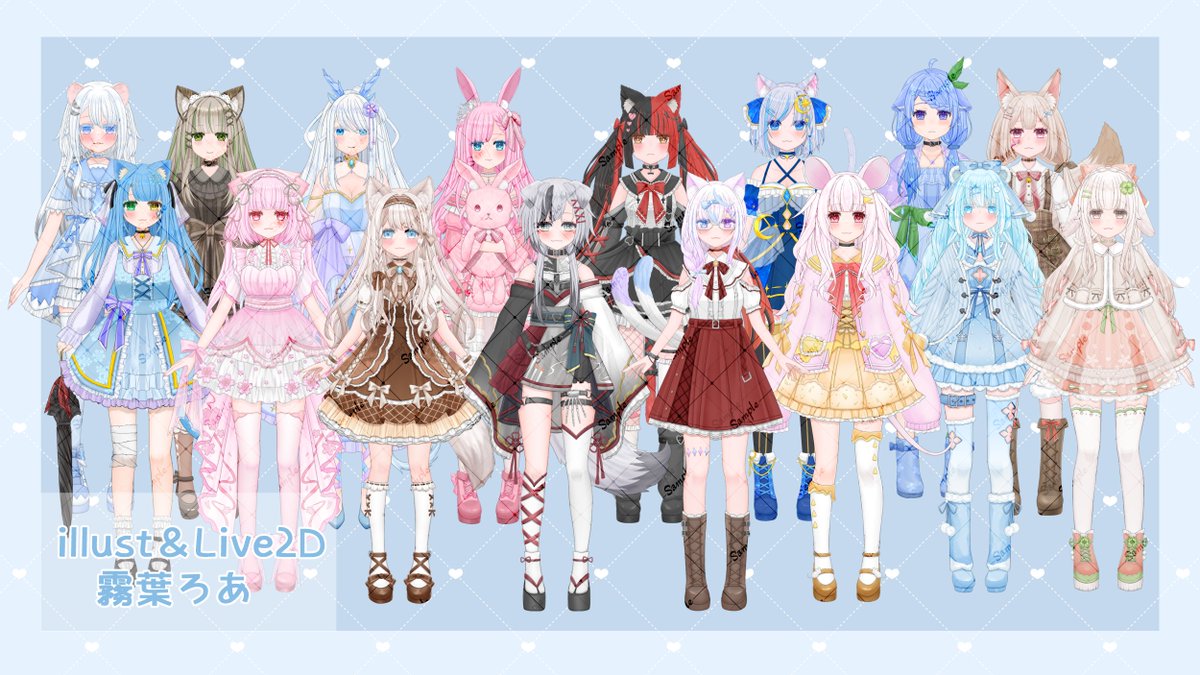kiriha_roa's tweet photo. 🩵Vtuber制作受付中🤍

◇Vtuberモデル
キャラデザ～Live2Dモデリングまで、まとめて対応可能です🎨
◇三面図やキービジュアル、ポーズあり立ち絵などもお任せいただけます！✨

🤍nizima🩵
https://t.co/pilpTnuRH7

お気軽にご連絡ください～！🍀

#Live2D #有償依頼 https://t.co/oNI08uD3sr