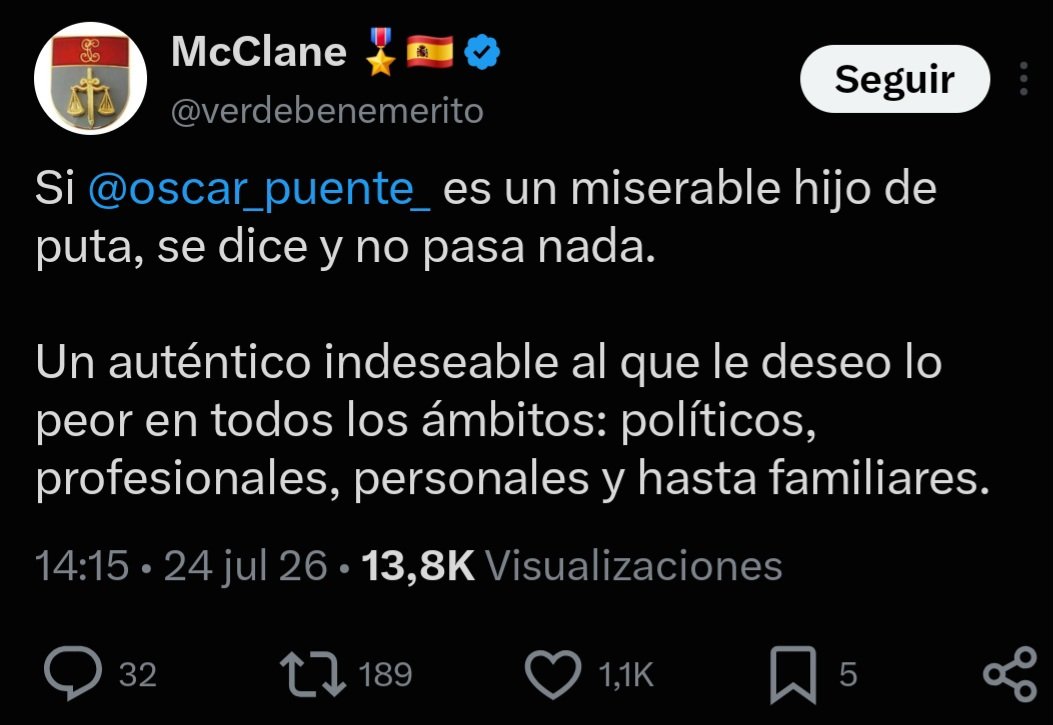 carlossmato's tweet photo. Que no se le ocurra a nadie investigar si guardias civiles como éste, que llaman miserable hijo de puta a un ministro, filtran investigaciones judiciales o falsean informes truchos para tumbar al gobierno.
¿Quién podría imaginar algo así?
Seguro que cumple fielmente con su deber. https://t.co/EUOdPMJbwR