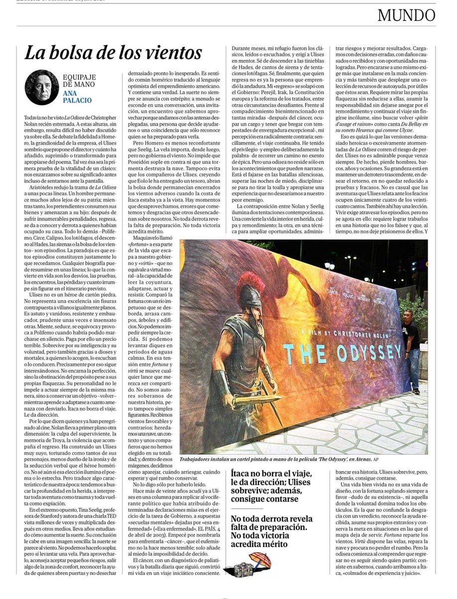 angelescereceda's tweet photo. Maravilloso y muy recomendable artículo de @anapalacio hoy en El Mundo! https://t.co/rJsGXlRqH3