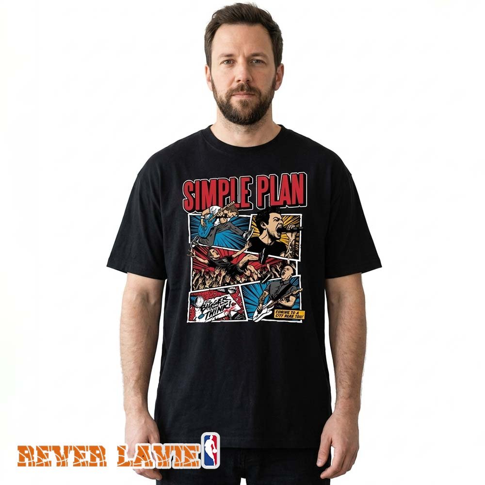 rever_lavie's tweet photo. Simple Plan Comic Book Graphic T-Shirt
Inspired by the *Bigger Than You Think Tour 2026*, this comic-style design brings classic pop-punk energy to every fan's collection.
#SimplePlan #PopPunk #BiggerThanYouThink #GraphicTee #BandMerch
>>>Shop now: https://t.co/04QbjcS2iT https://t.co/laNAf3IyRH