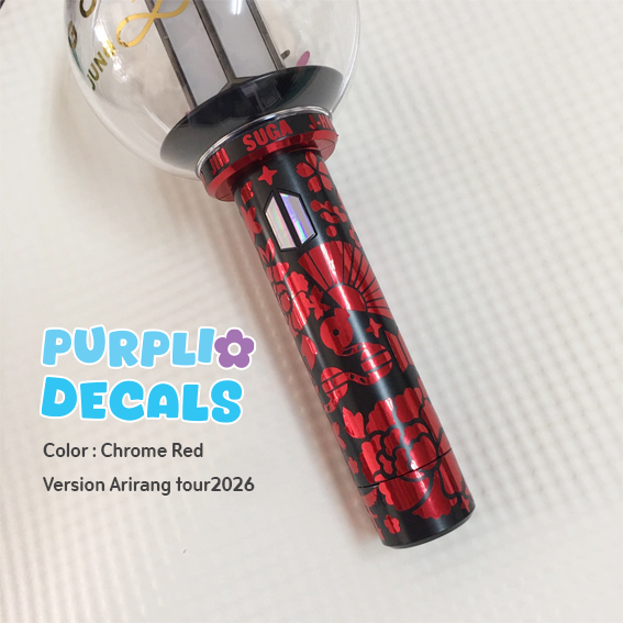 PurplioDecals's tweet photo. ★ ARMY Bomb Skin ★ ˚
★ Arirang Version
🌼 #BTS light stick |
✅ พร้อมส่ง / ready to ship  ㅡ
✅ 150.-
📮 ค่าส่ง 40
#ตลาดนัดบังทัน
#ตลาดนัดBTS
#ตลาดนัดรถไฟบังทัน
#BTS_WORLDTOUR_BANGKOK https://t.co/bkd0q7uJru