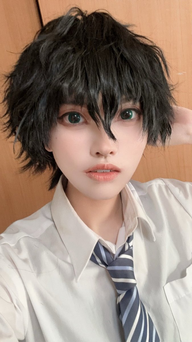 akechi_aoi's tweet photo. やっぱりカラコンでかすぎんね？？
明日は子犬みたいな目してクソガキ赤也やってきます🫶
今日はサウナ行ってパッキングして早く寝るぞ〜〜‼️

cosplay https://t.co/R1XhVJHOr1
