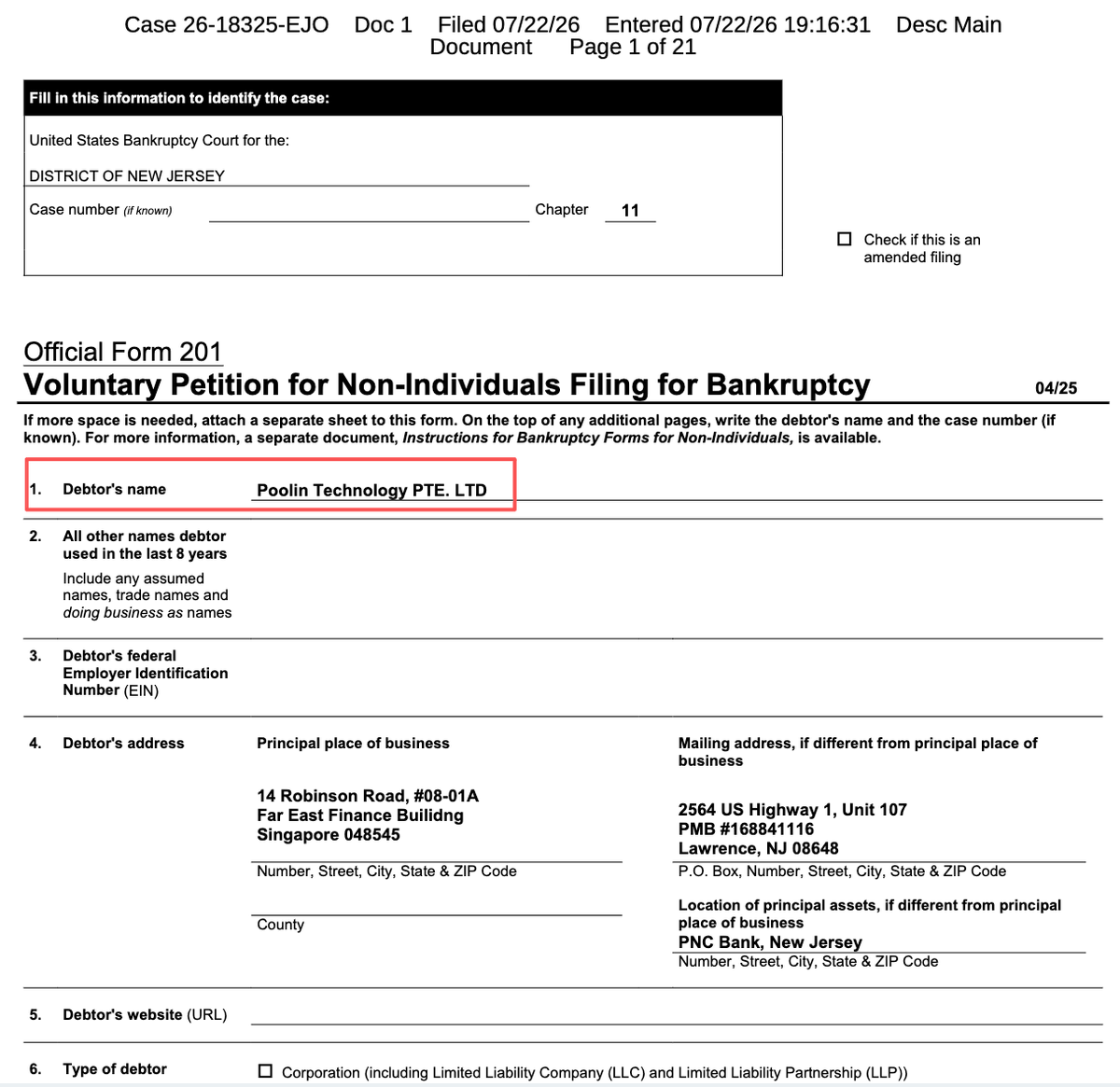 RealWallSt_Wolf's tweet photo. Poolin just filed Chapter 11 in New Jersey 👀  In 2019 this pool had ~20% of all BTC hashrate. Founders all came out of Bitmain.  But pool fees was not enough for them — they went into wallet, lending, yield, leveraged the whole thing up. Then 2022: China kicked out the miners, bear market came, and the wallet just stopped withdrawals.  $163.7M of user balance turned into "IOU" tokens. 11,700 people. Still not paid, 4 years later.  Now: $173M debt, and $52M of Texas mines to sell 🙄