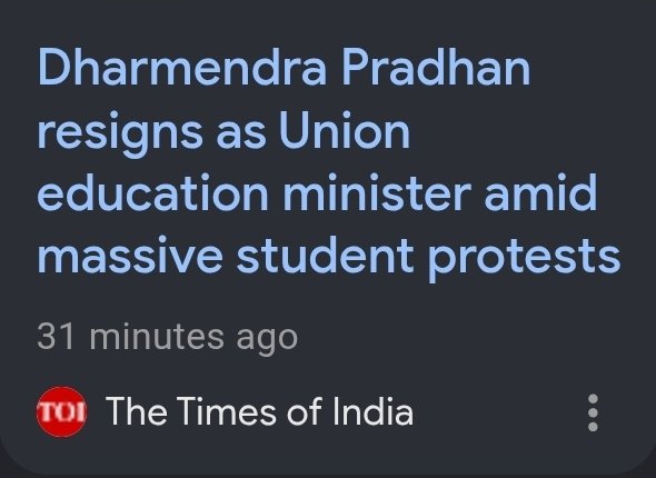 iSameerStaR's tweet photo. मिल गया इस्तीफा 👏✊️✊️
#DharmendraPradhan https://t.co/hucDV7Gfvw