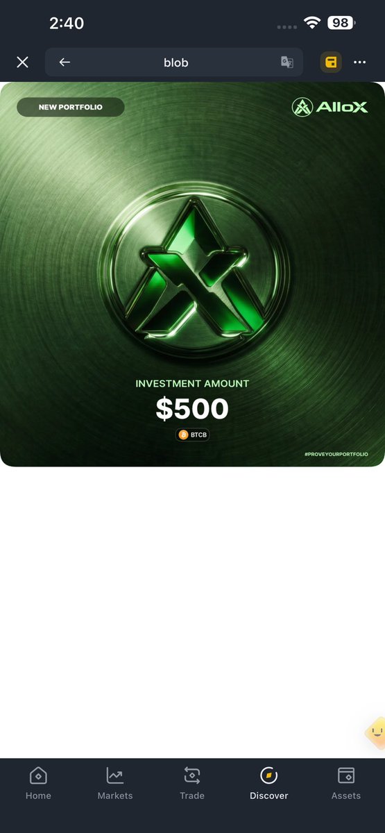 chinpingzoo's tweet photo. Just proved my portfolio on @alloxdotai 🚀

#ProveYourPortfolio #AlloX https://t.co/GcvBDrYEIO